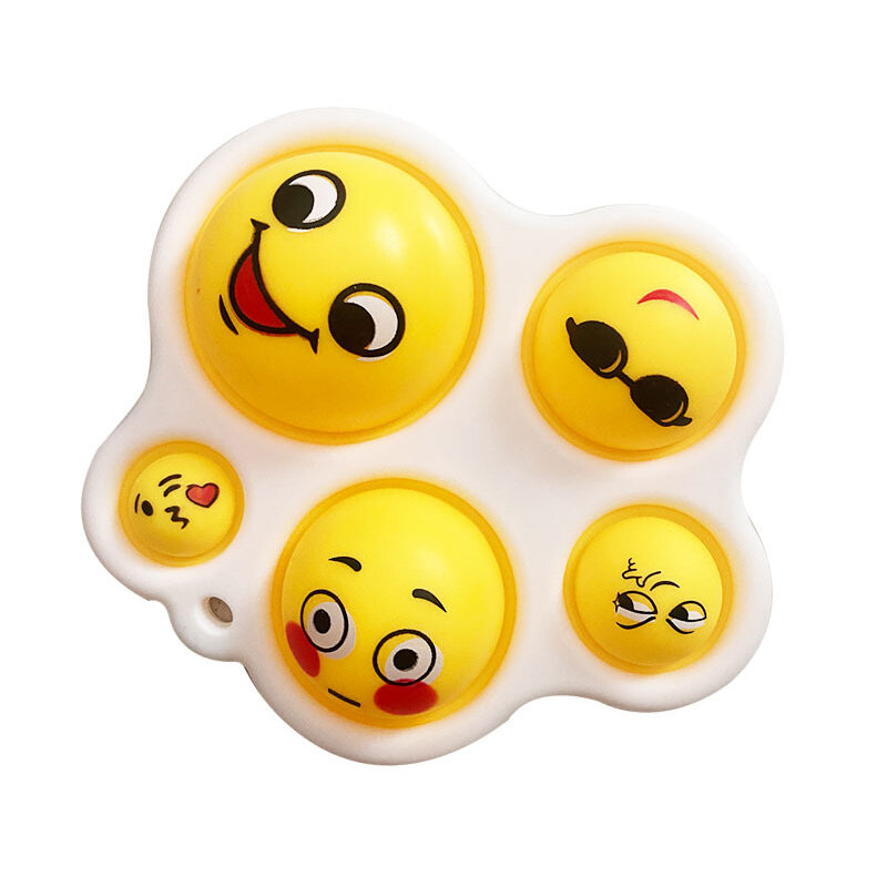 Nieuwe Fidget Speelgoed Vinger Push Bubble Kinderen Hand Druk Sleutelhanger Eenvoudige Kuiltje Antistress Reliever Stress Zintuiglijke Speelgoed