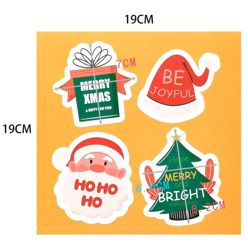40 unids/pack de Santa de Navidad pegatinas etiquetas pegatinas para vacaciones de Navidad de negocios envío paquetes de tarjetas de regalo sobres