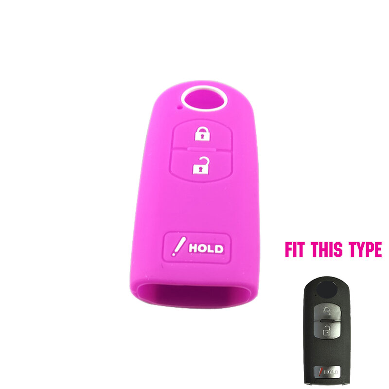 ForMazda-3 speed3 silicone fob pele chave capa protetor chave remoto keyless coolbestda silicone chave fob capa