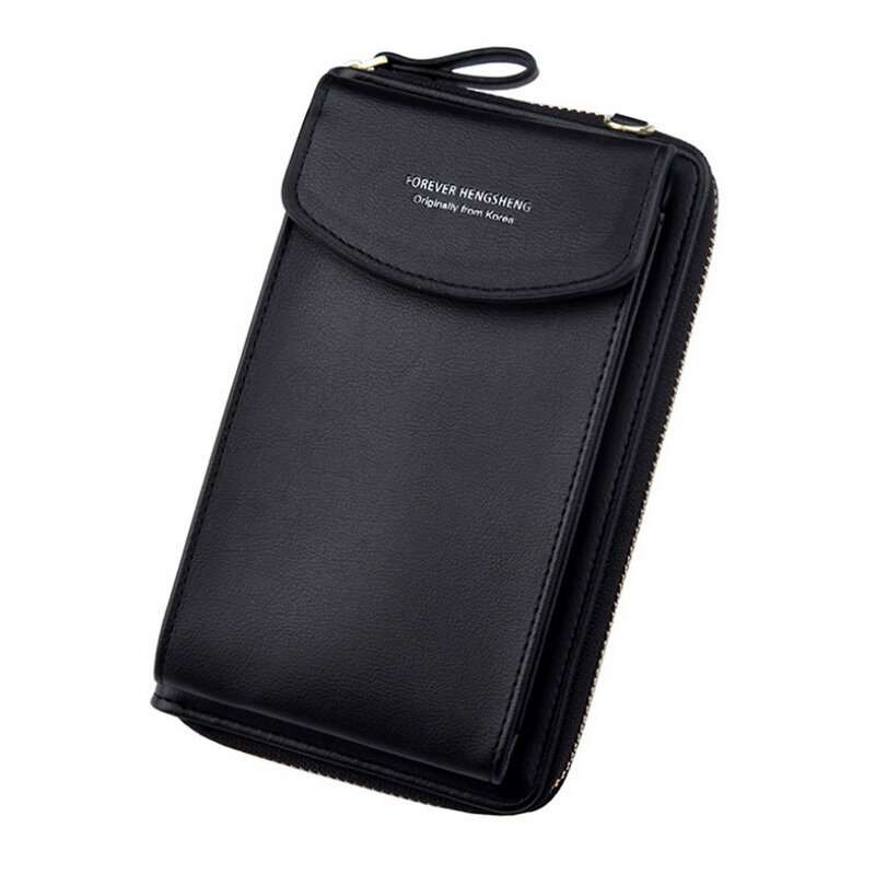 Women Wallet Shoulder Mini Leather Bags Straps Mobile Phone Big Card Holders Wallet Handbag Money Pockets Girls Small Bags