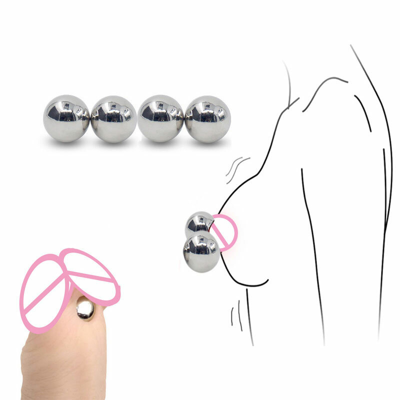 Female BDSM Bondage Adult Games Sex Toys For Men Women Couples Ultra Powerful Magnetic Orbs Nipple Clamps Orbs Vagina Clitoris