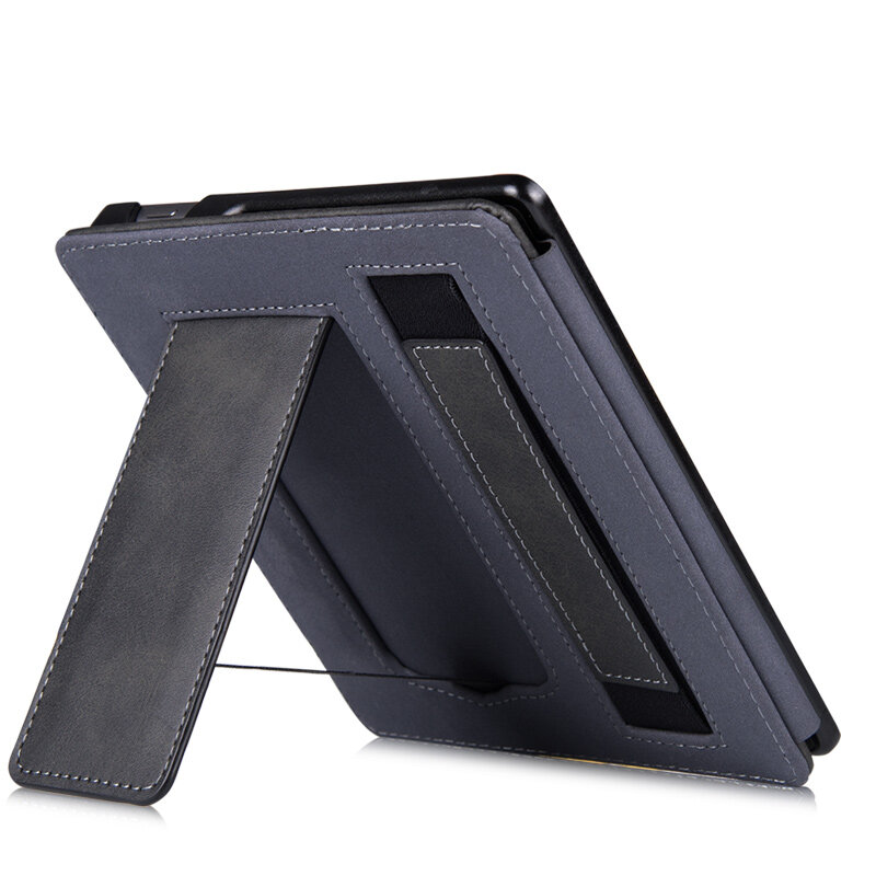 Kindle – étui de protection en cuir PU avec support, 7 pouces, 9e et 10e génération, housse avec dragonne