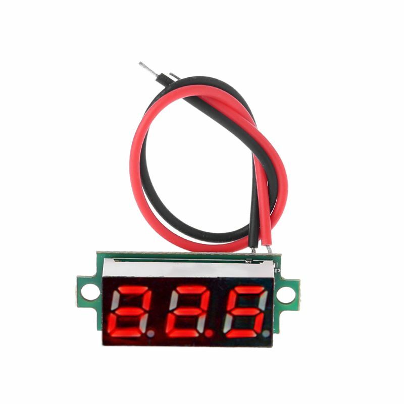 0.28 "LED عرض ميزان الحرارة الرقمي وحدة ل DS18B20 استشعار درجة الحرارة الأحمر