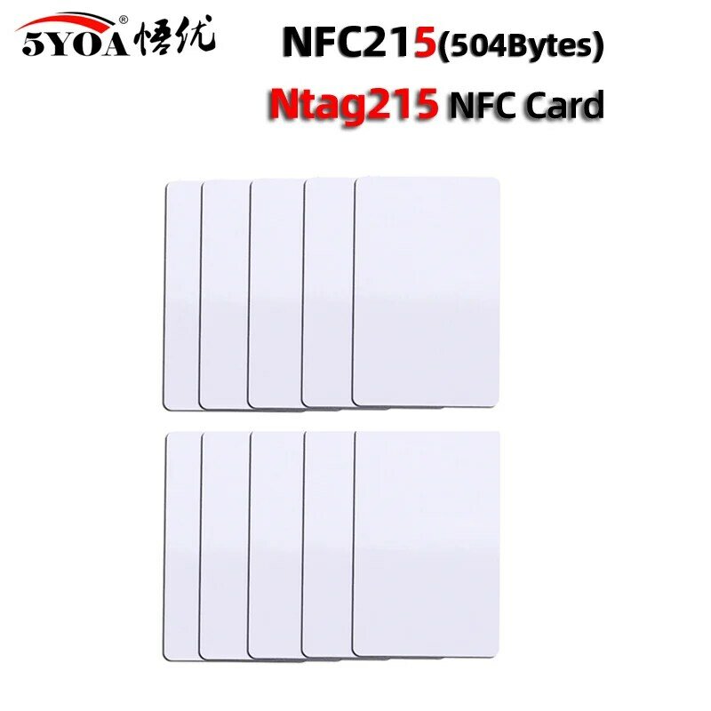 50/30pcs NFC Ntag215 Card Coin TAG Key 13.56MHz NTAG 215 Card Label RFID Ultralight Tags Labels 25 mm diameter Round Box