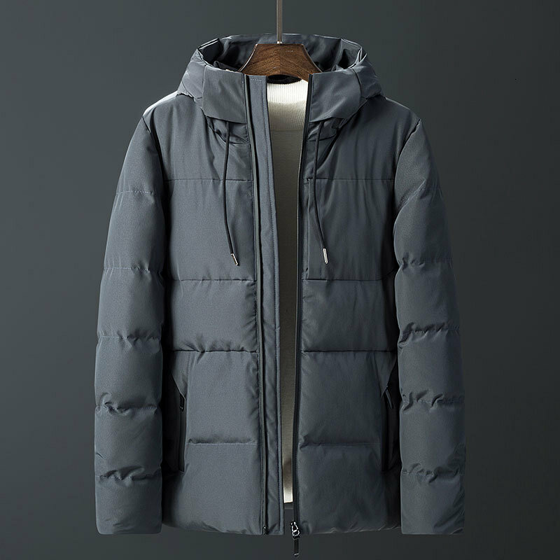 Cotton-padded Clothes Winter Man Even Hat Self-cultivation Thickening Will Code Style Youth Cotton-padded Jacket Loose Coat