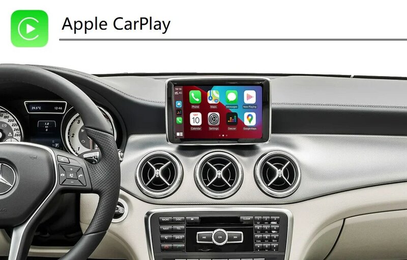 Draadloze Carplay Voor Mercedes Benz Glk Slk Cls X204 R172 C218 W218 Ntg 4.5, met Android Auto Spiegel Link Airplay