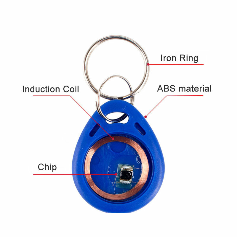 5/10 stücke EM4100 125khz ID Karte Aufkleber Schlüssel Keyfob RFID Fob Token Ring Proximity Chip Tag Tags