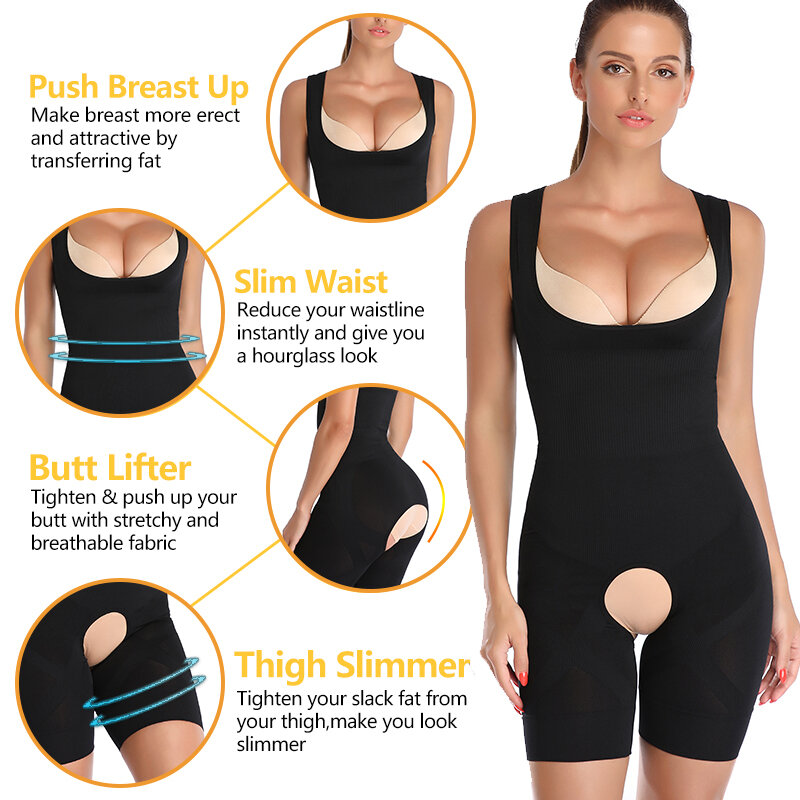 Full Body Shaper Abnehmen Body Taille Trainer Nahtlose Shapewear Frauen Korrigierende Unterwäsche Bauch Butt Korsett Modellierung Gurt