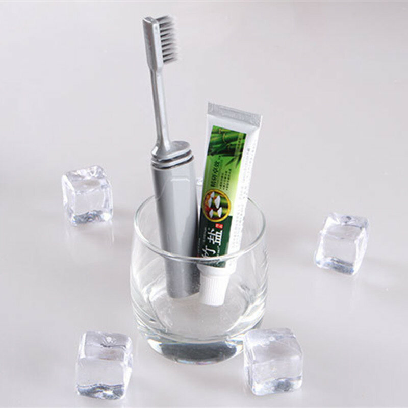 Amigável escova de dentes dobrável viagem bambu macio-cerdas escova de dentes cuidados com os dentes terno para adultos e crianças escova de dentes