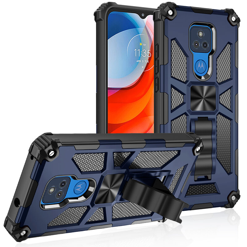 Magnetic Bracket Case For Motorola G Power 2021 G Play G Stylus One 5G ACE Moto G Shockproof Armor Kickstand Phone Shell Cover
