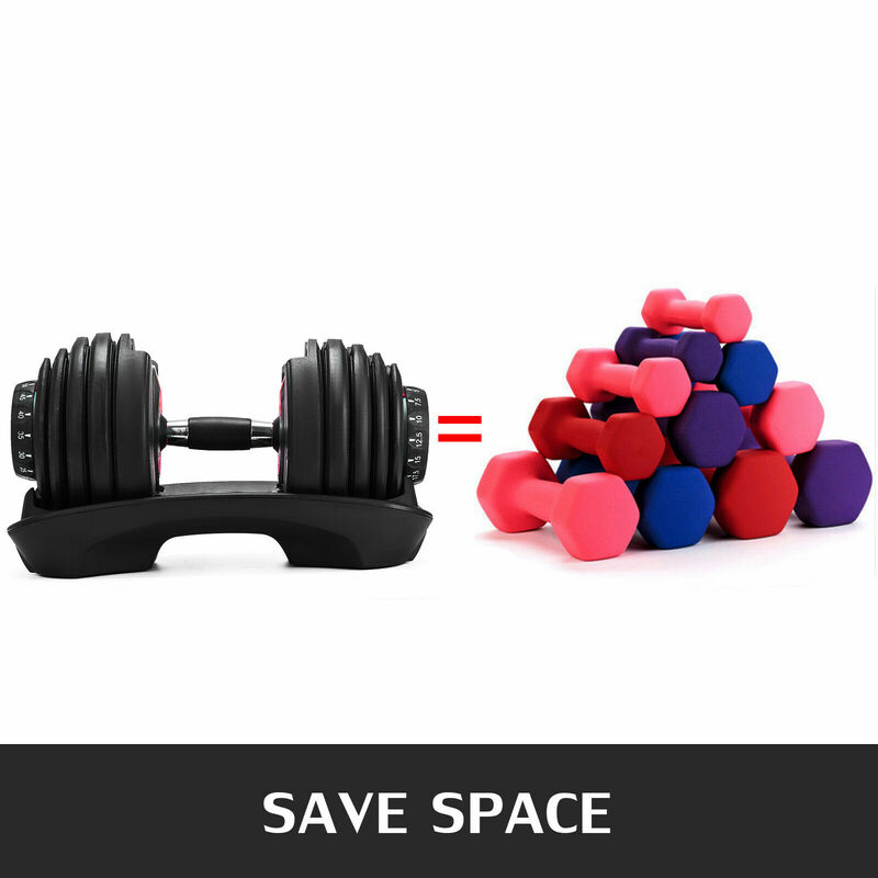 Free shipping Adjustable Dumbbell Weight Select 552 Fitness Workout Gym Dumbbells Single Syncs
