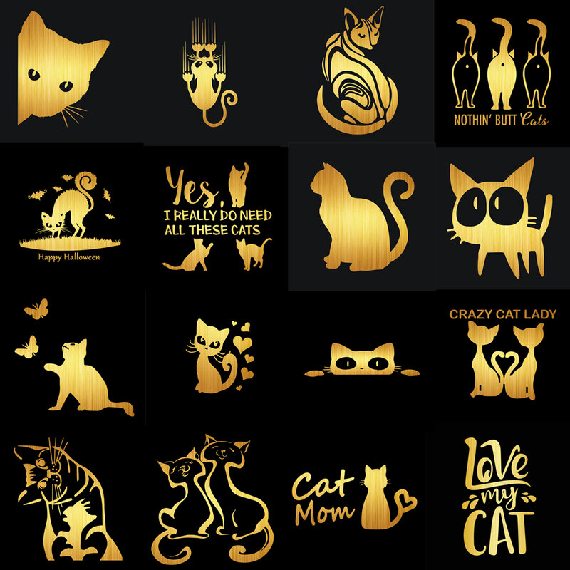 Jptz Kartun Kucing Lucu Seri Hewan Pola Vinil Stiker Mobil, Pemodelan Mobil, Jendela Mobil dan Dekorasi Decal, JP