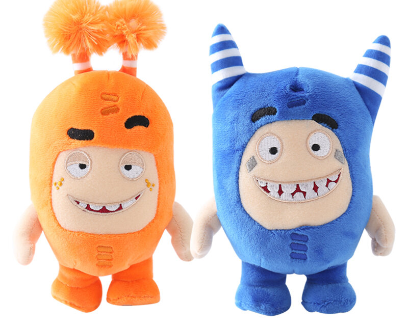 7 Stks/partij Cartoon Oddbods Anime Knuffel Schat Van Soldaten Monster Soft Gevulde Speelgoed Zekering Bellen Zeke Jeff Pop Voor kids Gift