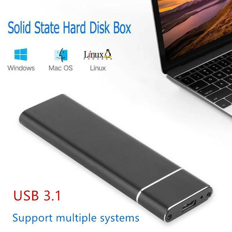 M.2 SSD 모바일 솔리드 스테이트 드라이브 8 테라바이트 4 테라바이트 2 테라바이트 저장 장치 하드 드라이브 컴퓨터 휴대용 USB 3.1 모바일 하드 드라이브 솔리드 스테이트