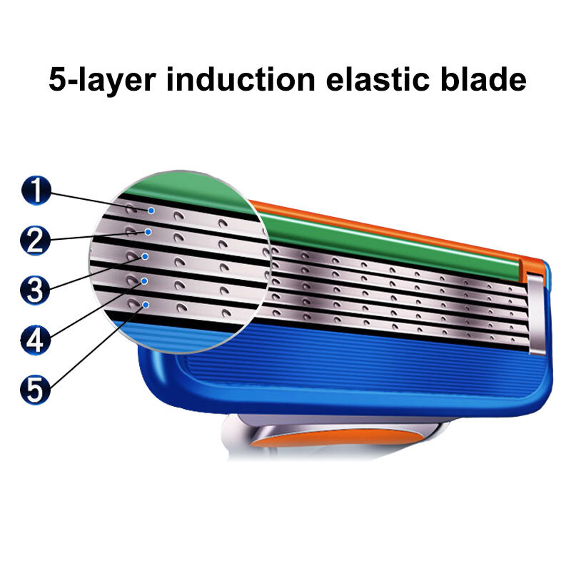 Сменные лезвия для бритвы Gillettee Fusion 5 Proglide Proshield, кассеты для бритья, 5 слоев, нержавеющая сталь jilet