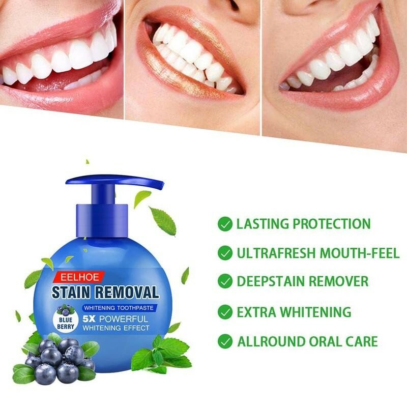 Fruit Toothpaste Passion Fruit Blueberry Soda Toothpaste Fight Removal Breath Toothpaste Fresh Stain Whitening Bleeding Gum B2Q8