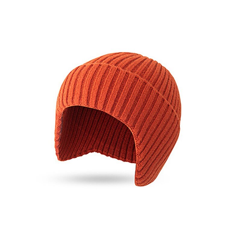 الشتاء محبوك سدادات حماية الأذن Skullcap الكلاسيكية عادية كل مطابقة بسيطة الدافئة بيني قبعة للرجل امرأة