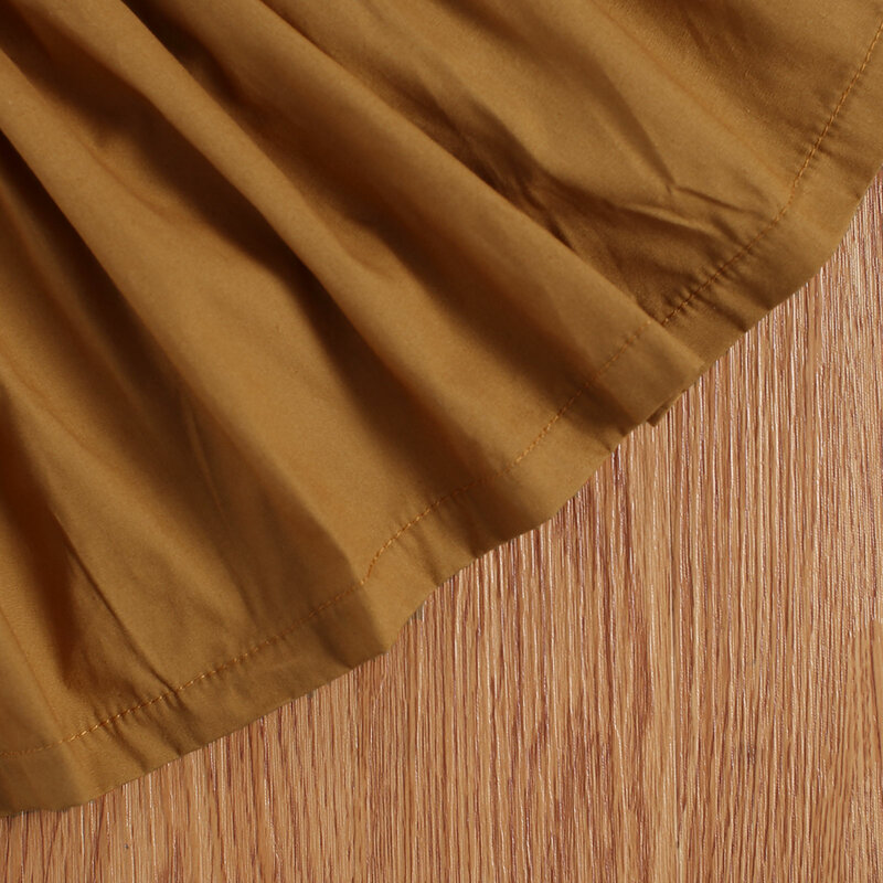 Conjunto infantil de manga longa com estampa de poá, 2 peças, colarinho redondo, macacão + suspensório sólido, mini saia + bandana 0-2t, outono 2020