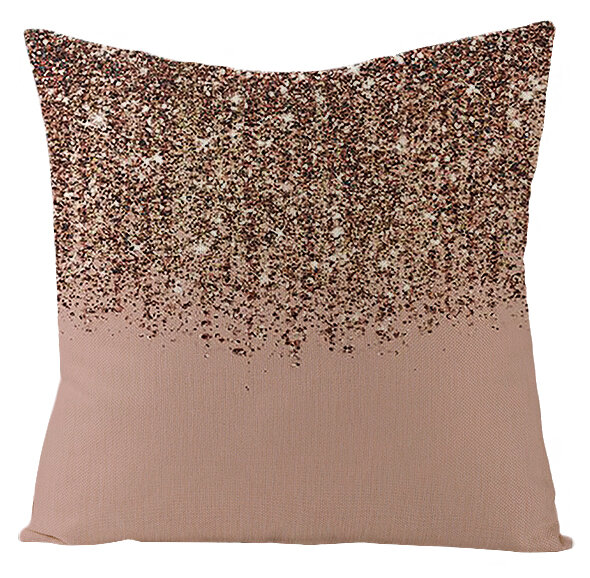 Funda de almohada decorativa con patrón geométrico para niña, cubierta de cojín con decoración para dormitorio, sofá y coche, color rosa, 45x45