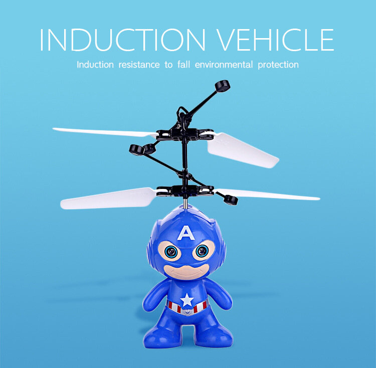 Juguete RC para niños, helicóptero de inducción suspendida con sensor de mosca, control remoto