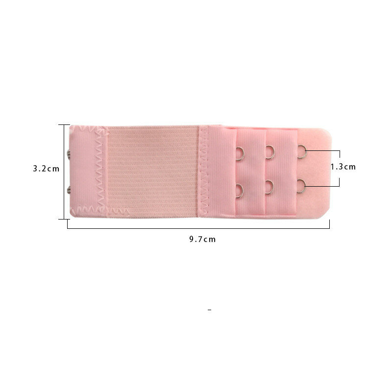1pc 2 ganchos sutiã extensor para feminino elástico sutiã extensão cinta gancho clipe expansor ajustável fivela de cinto roupa interior 13 cores