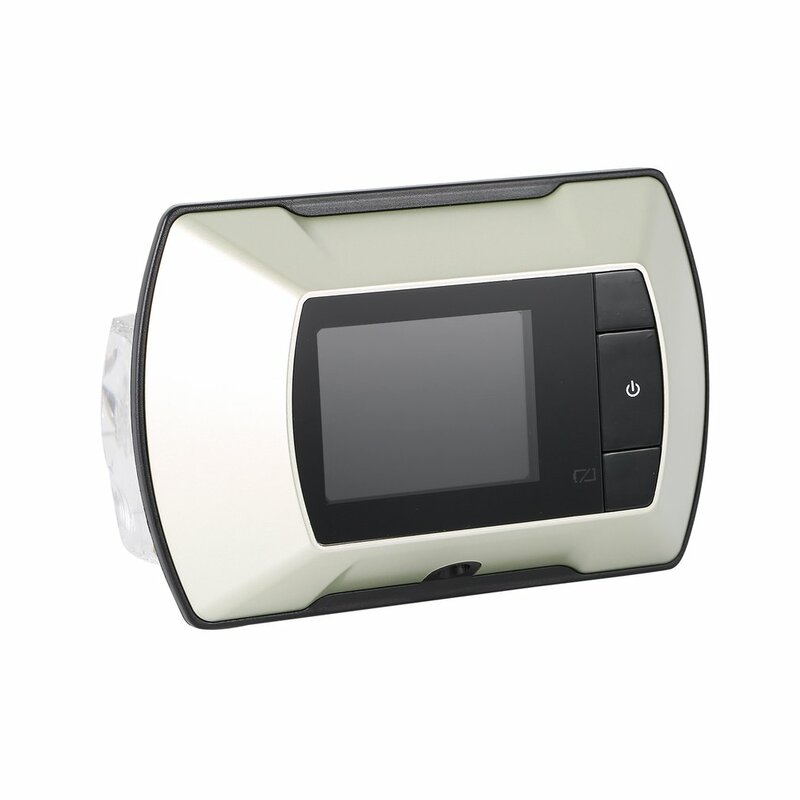 Resolusi Tinggi 2.4 "Video-Mata Visual Monitor 100 Derajat Sudut Wireless Pintu Lubang Kamera Putih Video Lubang