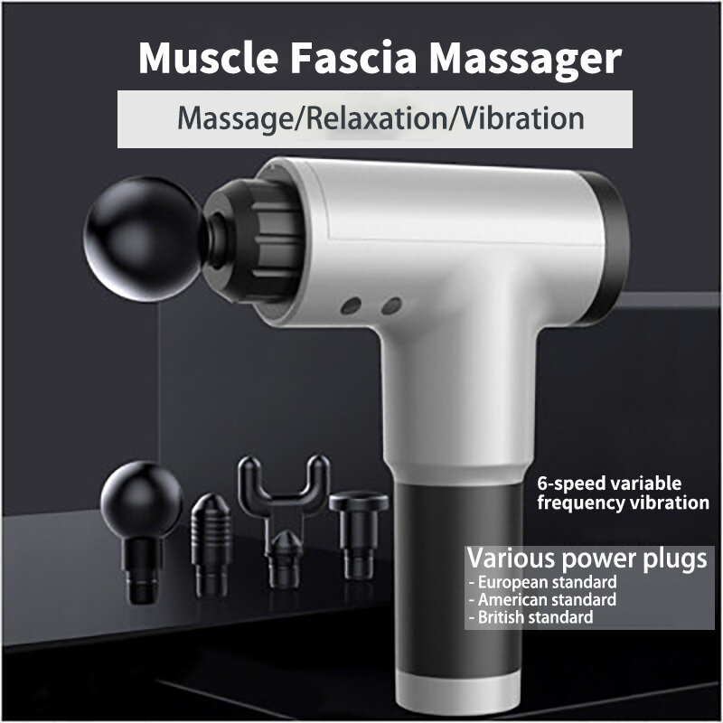 Arma da fáscia, dispositivo da massagem do músculo, arma relaxante elétrica silenciosa da membrana do músculo, massager forte do transmembrane do choque
