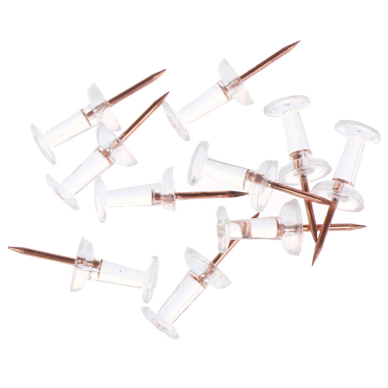 100pcs Transparent Rose Gold Drawing Photo Wall Studs Office School Supplies