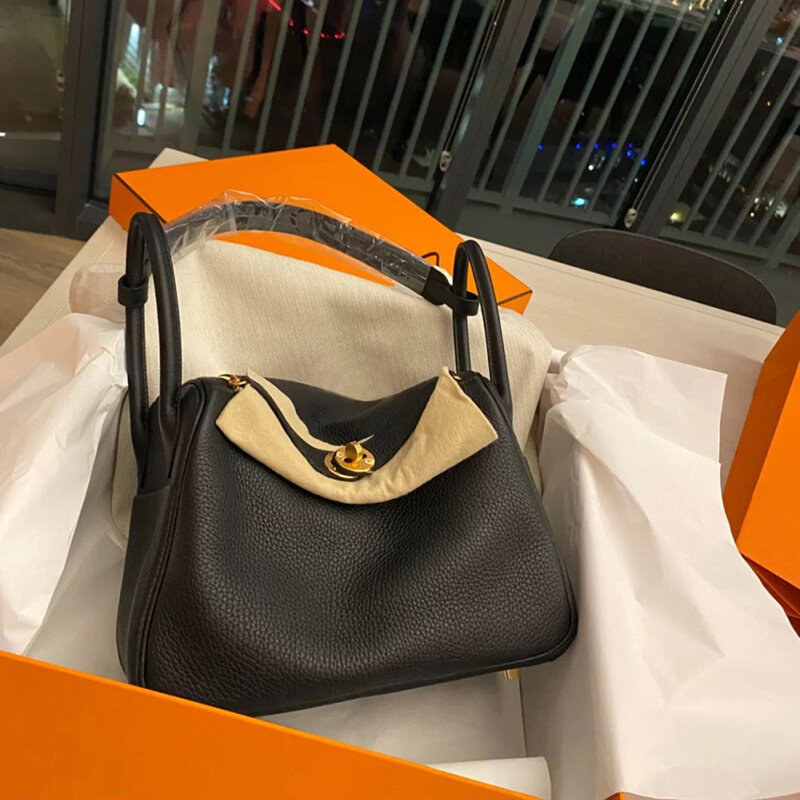 2021 nuova borsa da donna top in pelle Lindi bag fibbia dorata borsa da medico una spalla borsa da donna portatile borsa a tracolla da donna