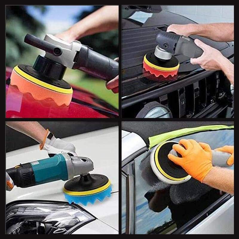 Car Polishing Sponge  Polishing Pad Kit Buffing Pads Car Care Polisher Waxing Polishing Set