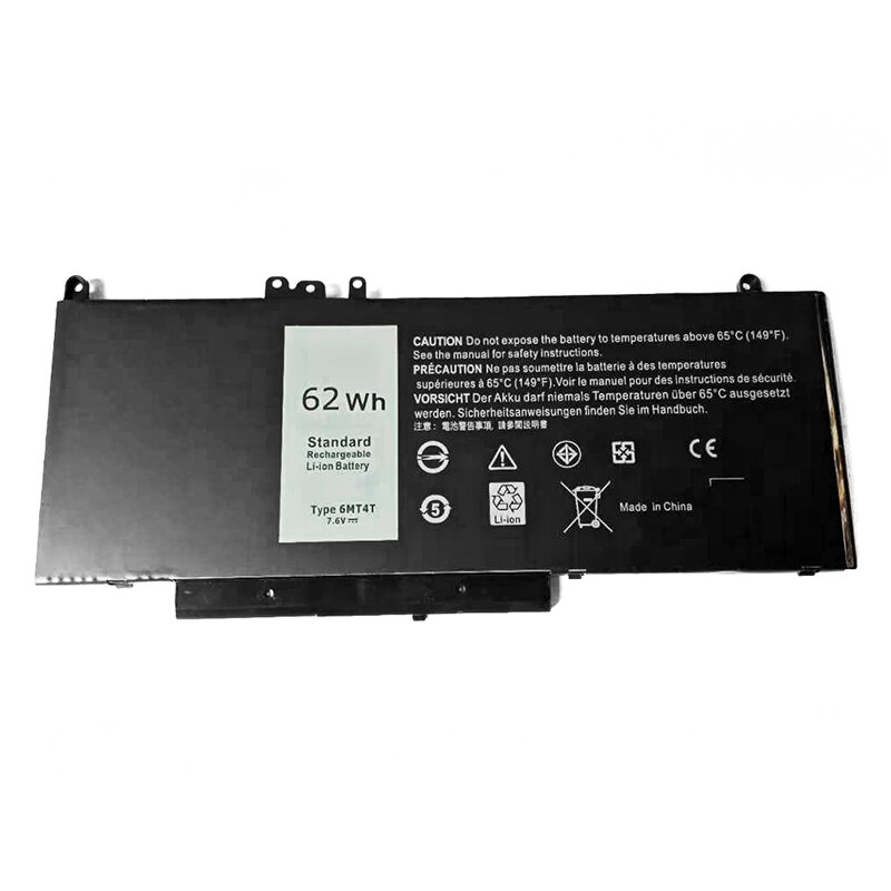 ApexWay 7.6V Laptop Battery 6MT4T For Dell Latitude E5470 E5570 Series Precision M3510 Series 07V69Y 7V69Y TXF9M 79VRK 62Wh