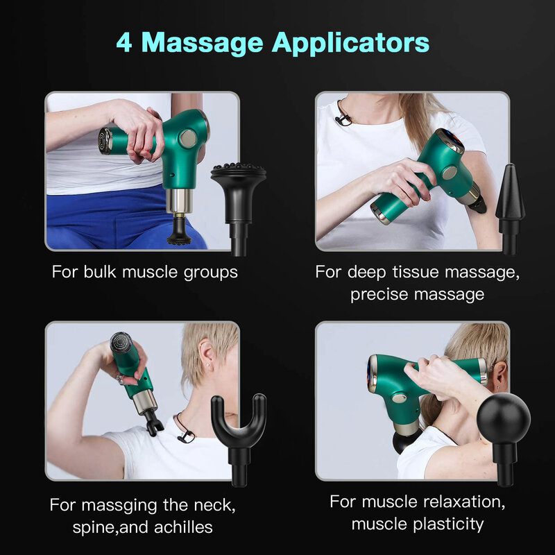 Mini pistola de masaje portátil para cuello cuerpo, pistola de masaje muscular, terapia de relajación corporal, pistola moldeadora delgada para el dolor