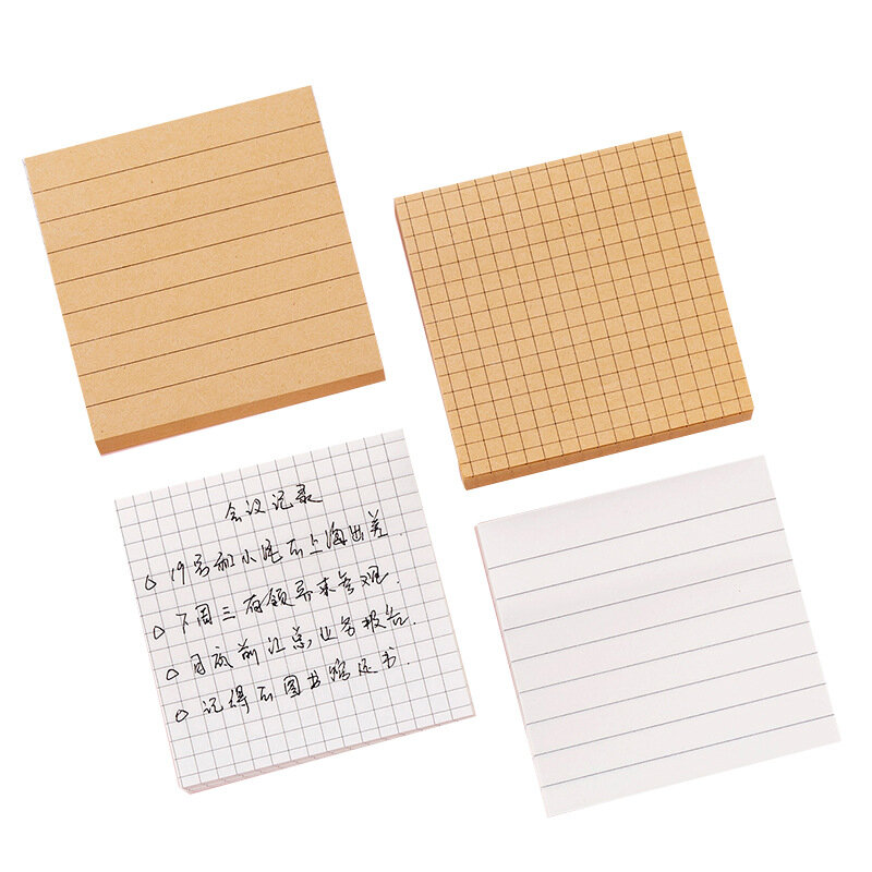 80Sheets 7.5cm x 7.5cm Creative Convenience Note Blank Horizontal Note Memo Pad Student Message Pasted Note