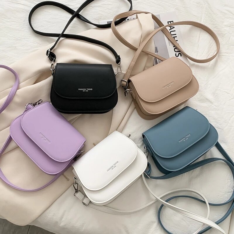 HomeyMagic-トレンディな女性用ハンドバッグ,フラップ付きショルダーバッグ,無地,デザイナーポーチと財布,2021コレクション
