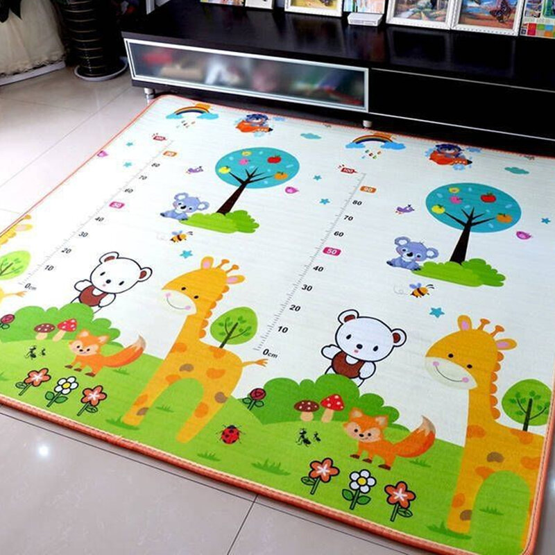 XPE Mainan Tikar Bermain Bayi untuk Anak-anak Karpet Playmat Mengembangkan Tikar Kamar Bayi Merangkak Pad Tikar Lipat Karpet Bayi 200Cm * 180Cm
