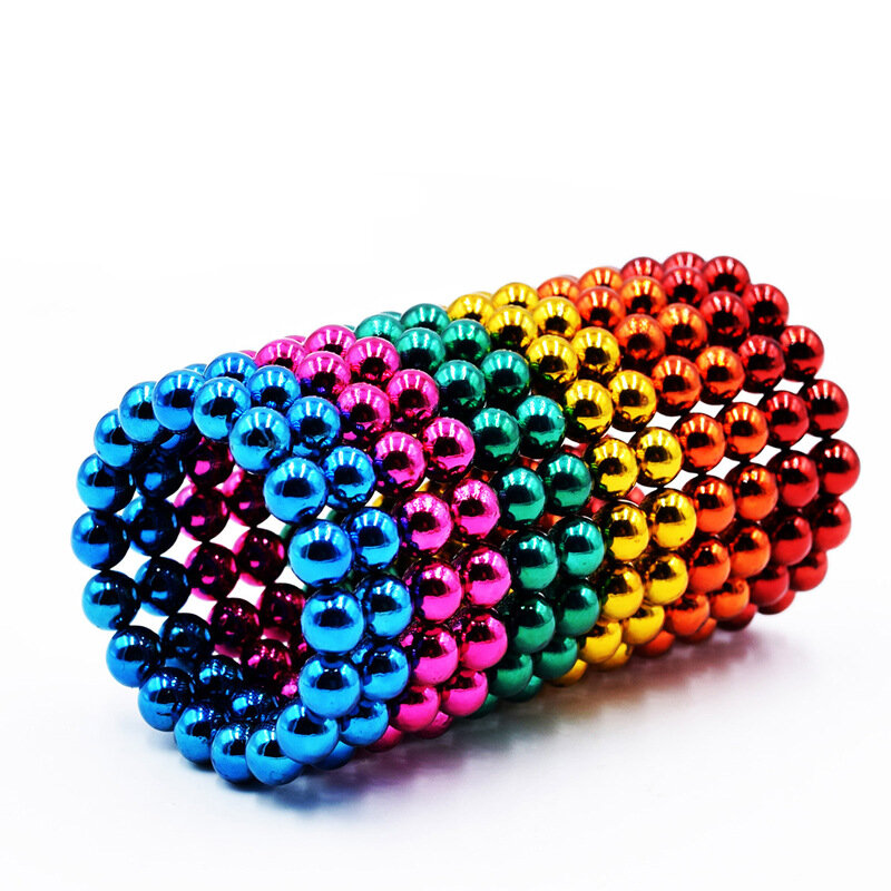 Novo colorido bola magnética brinquedos de metal diy ímã bolas blocos cubo construção brinquedos colorfull artes artesanato idéia brinquedo