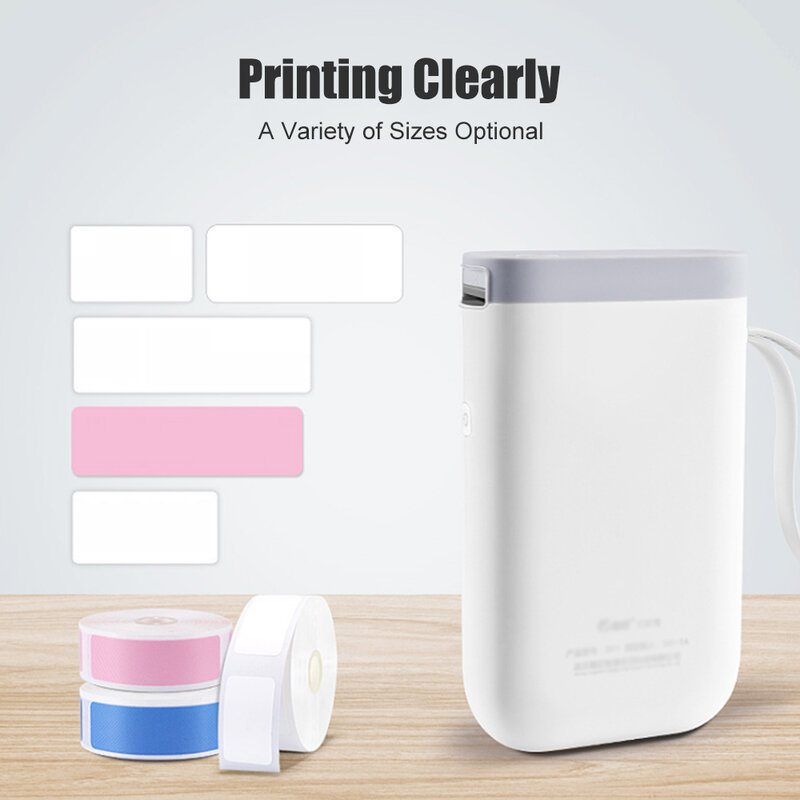 Niimbot-Mini impresora de etiquetas D11, pegatina de precio de supermercado, resistente al agua, antiaceite, Color puro transparent thermal paper