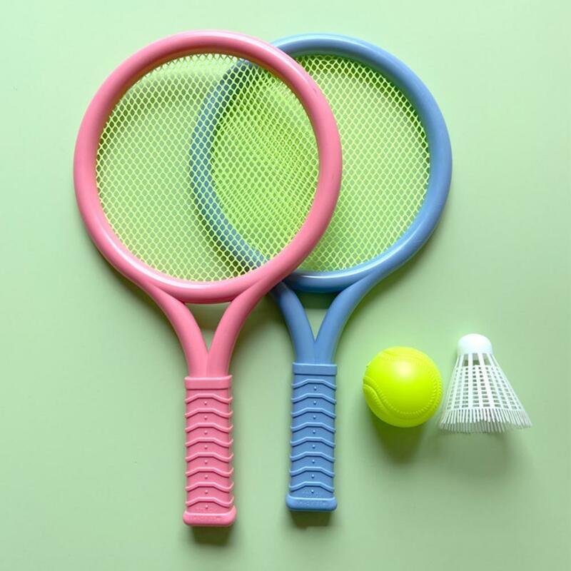 Brinquedo de badminton de pouco peso interativo fácil de agarrar raquetes de tênis brinquedo de badminton para criança