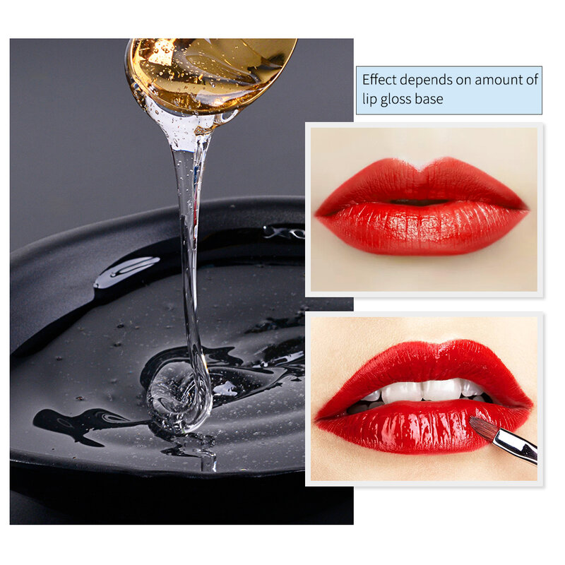 Brillo de labios transparente, Base de aceite no pegajoso, hidratante, maquillaje, Gel de materias primas, lápiz labial líquido hecho a mano, cosméticos