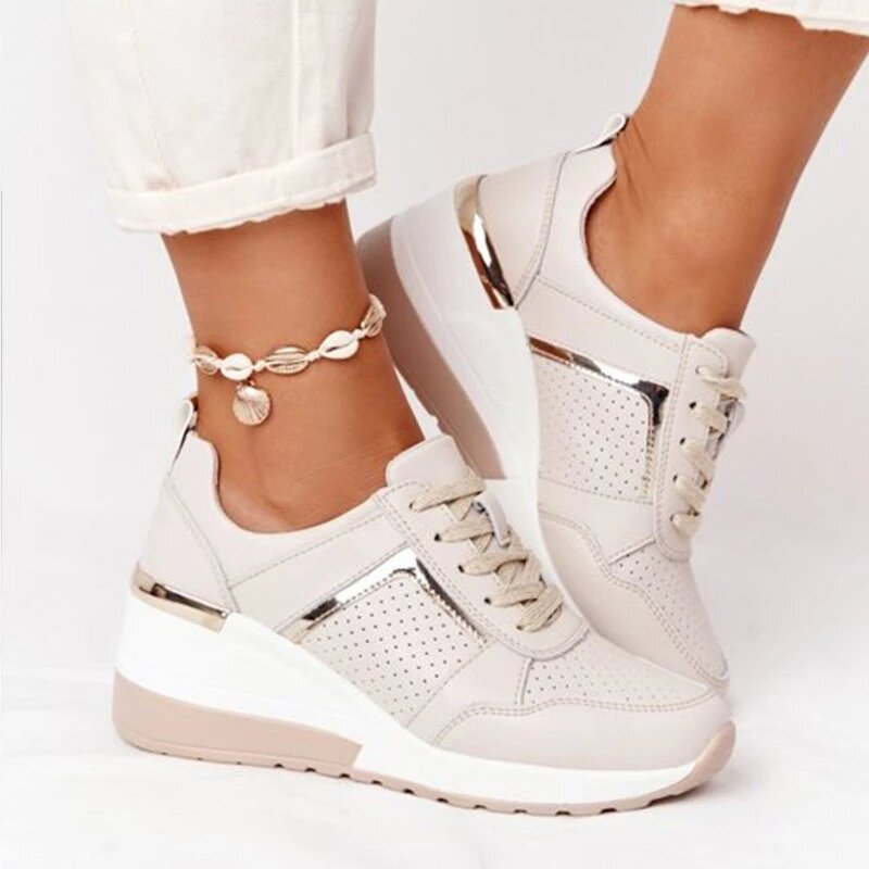 2021 Sneakers con zeppa da donna vulcanizza scarpe paillettes agitare scarpe moda ragazze scarpe sportive donna Sneakers scarpe donna calzature