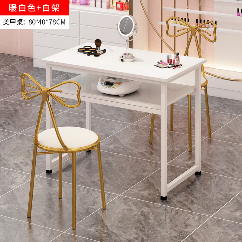 Net – ensemble de table et chaise de manucure simple et double, table de beauté, motif marbre, nouveau, prix spécial, économique, bureau pour les ongles