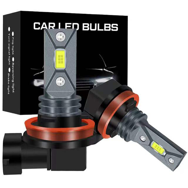Luces LED Turbo de 12V y 24V para coche, Bombilla de Faro, H4, H7, 16000LM, H1, H3, H8, H11, HB3, HB4, 9005, 9006, 2 piezas