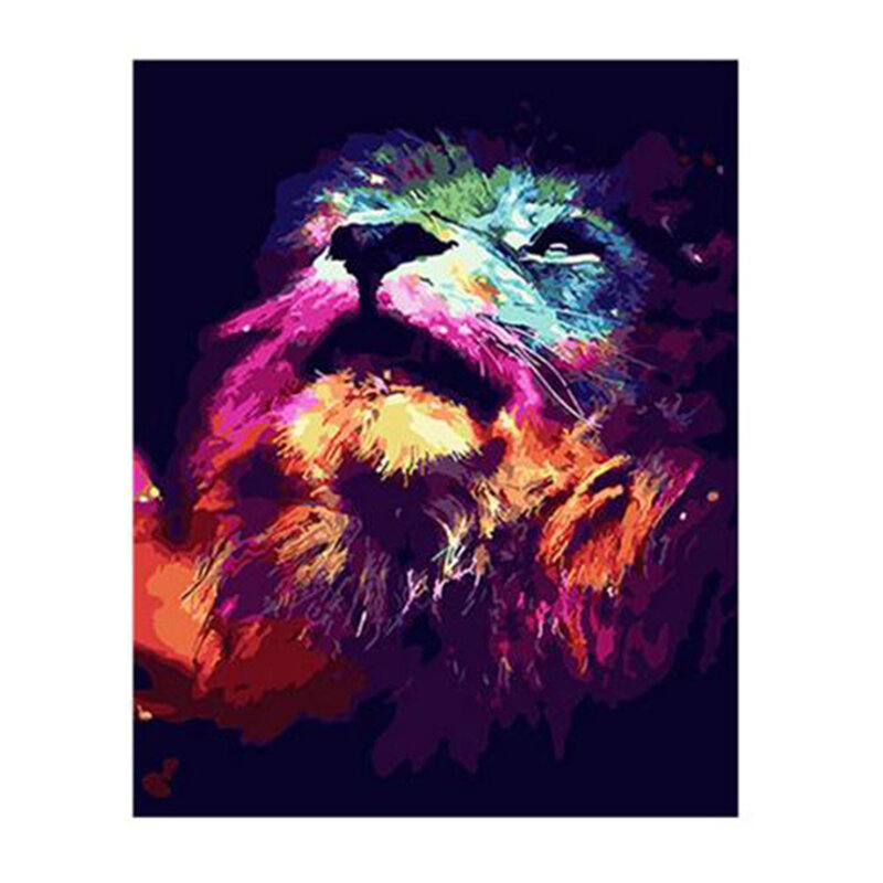 Animal Art Paint By Number Painting Home Decoration DIY Adult Zero Based Hand Painted Frameless Canvas Poster Special Gift