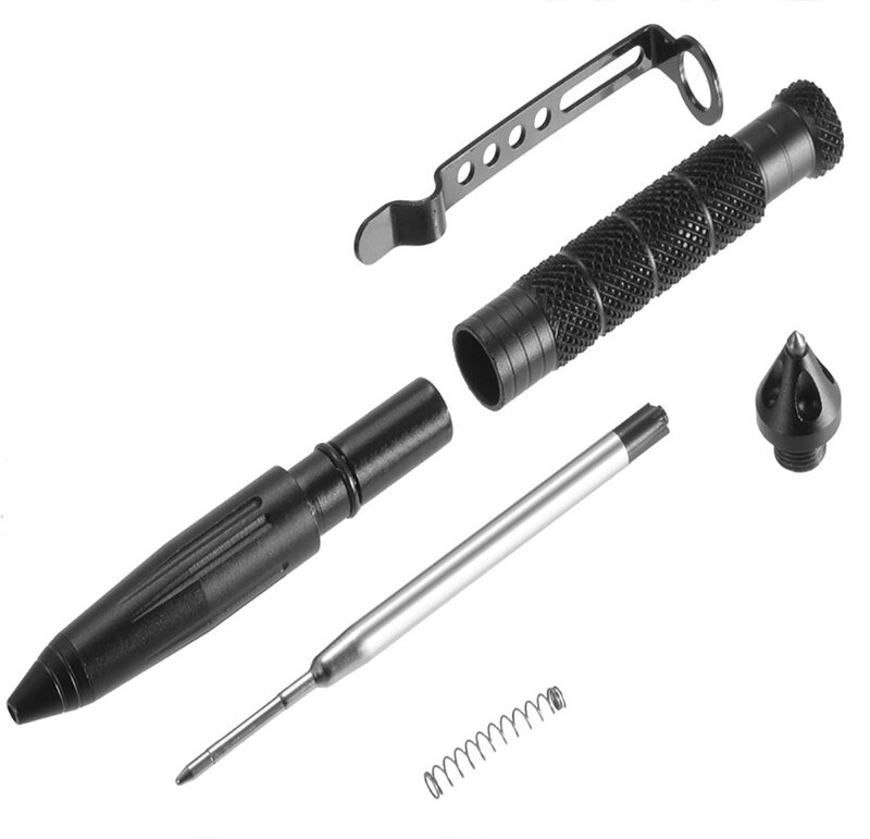 Тактическая ручка для индивидуальной защиты, многофункциональный инструмент для самообороны, авиационный алюминий, противоскользящий Пор...