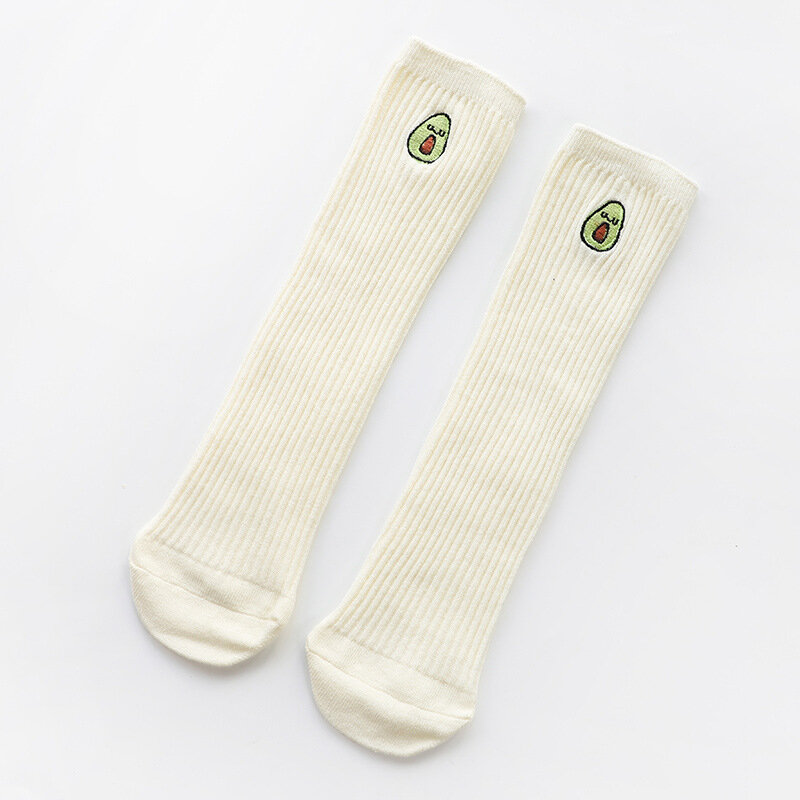 Calcetines hasta la rodilla con estampado Kawaii para niña, medias de algodón por encima de la rodilla, de invierno, para bebé y niño pequeño