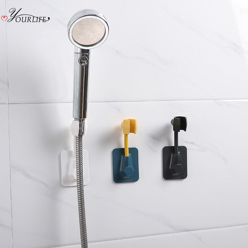 360° Adjustable Bathroom Shower Head Holder Wall Mounted Hand Shower Holder Shower Brackets Bathroom Accessories
