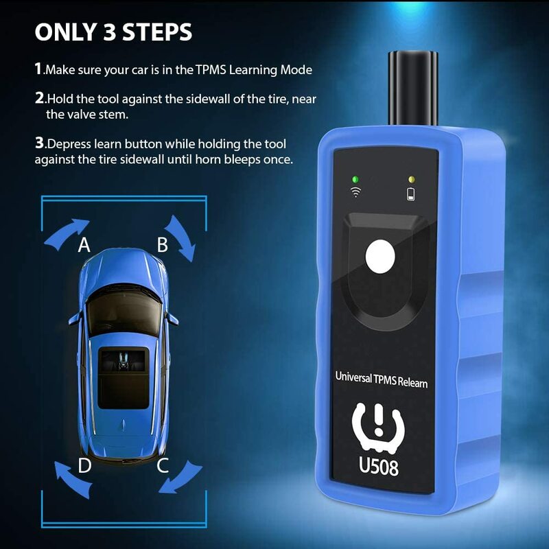 Rheingold Universal TPMS Relearn Tool U508 For Tire Rotation Tyre Pressure Monitor Sensor Reset Learning  2021 Edition Car Tools