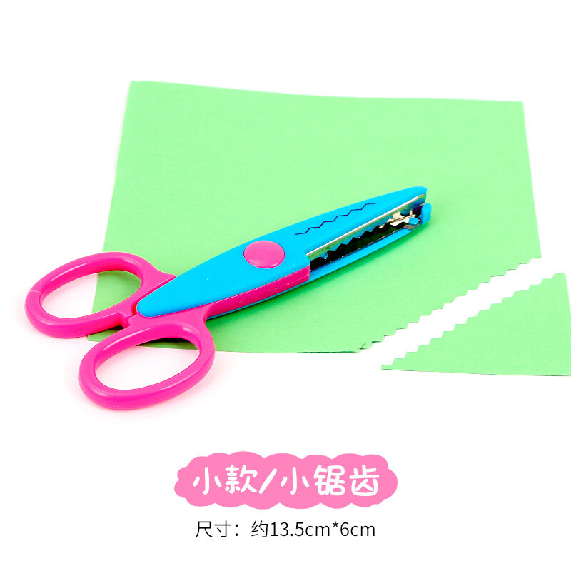 Diy papel lacess scissors student arte papel tesoura segurança tesoura artigos de papelaria artes e artesanato lição para crianças