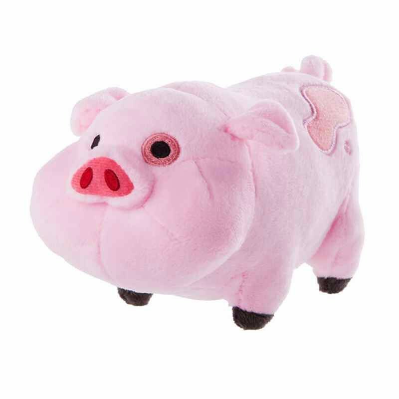 Jouet en peluche cochon rose par gravité, 16cm, 1 pièce, avec patch d'étiquette, pour cadeau d'anniversaire, livraison gratuite