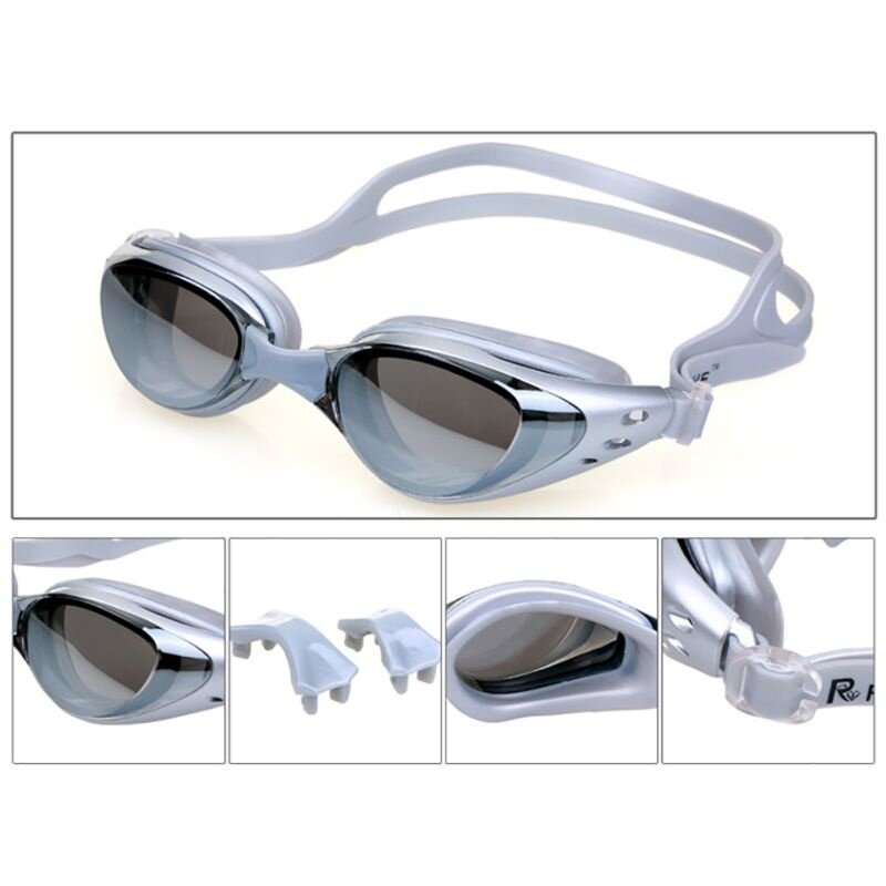 Hot Koop Anti-Fog Spiegel Zwembril Siliconen Verzegelde Duikbril Uv, Onbreekbaar En Waterdicht Zwembril